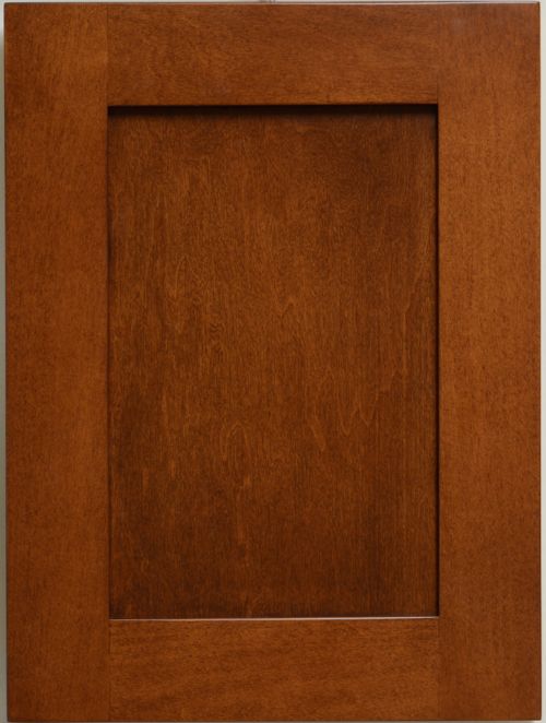 picture of door stained in February Cherry